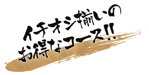 お得なコース！！